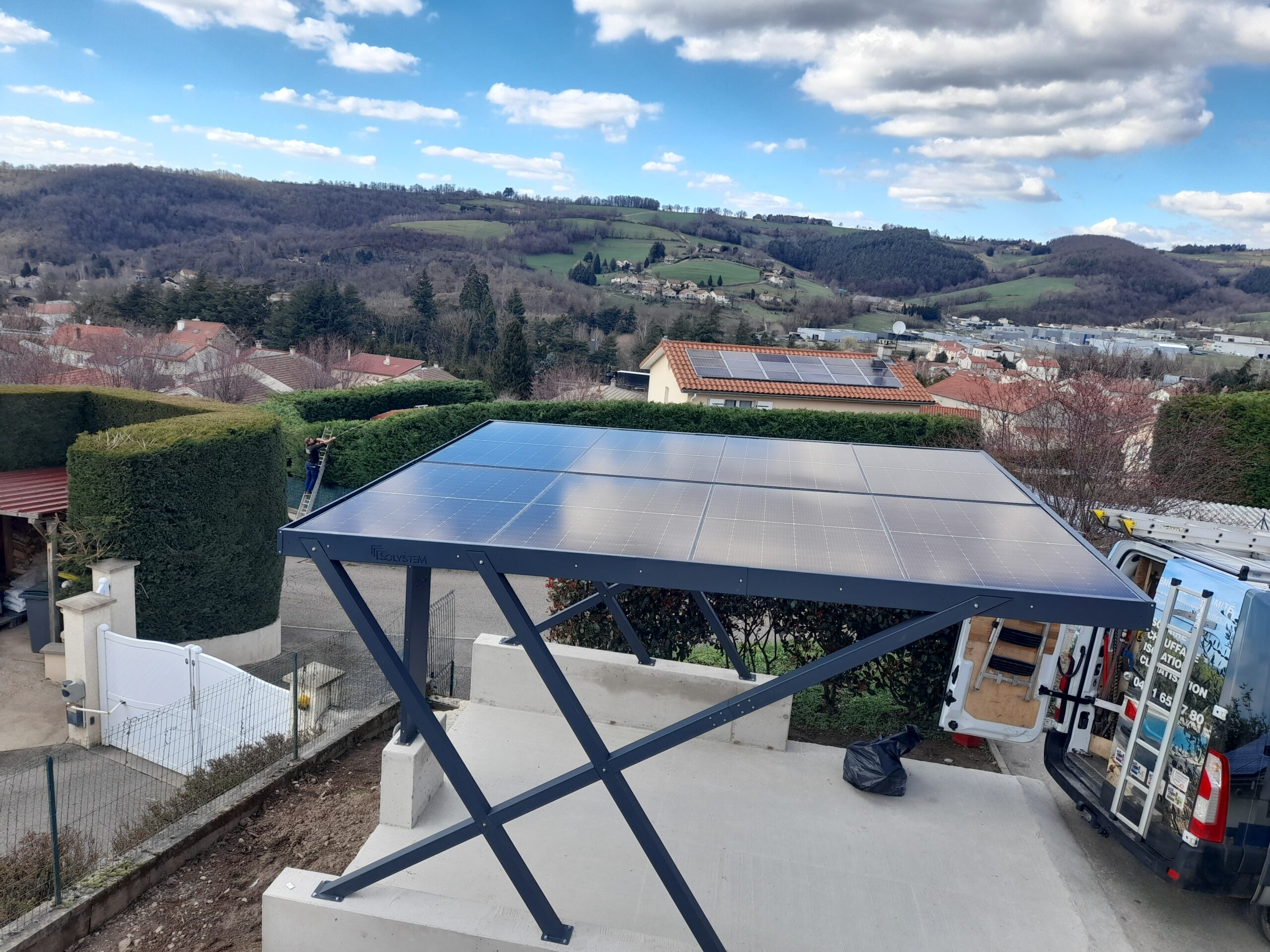 Installation pergola solaire 42500